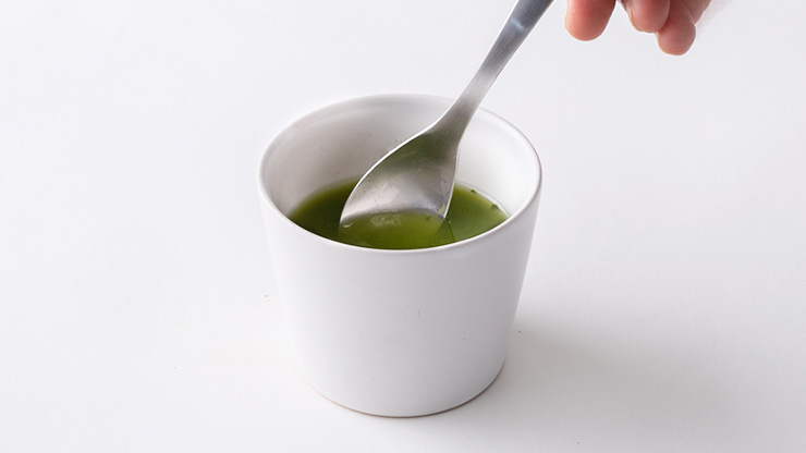 粉末緑茶の淹れ方